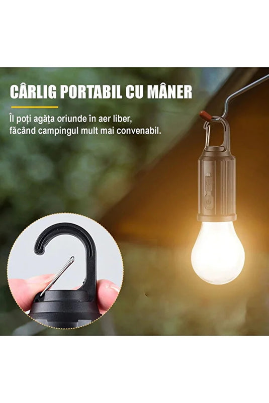 PACHET PROMOTIONAL - Bec Portabil, cu Incarcare Solara si USB - 6+2 GRATIS !!!