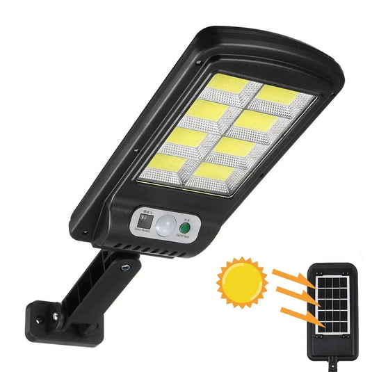 Pachet Promotional 3+1 GRATIS Lampi Incarcare Solara, Jortan 100W, 160 LED-uri COB, 8 celule, telecomanda inclusa