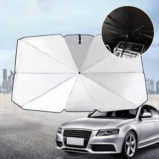 PACHET PROMOTIONAL !!! Camera auto tripla FullHD, 3 camere-fata/spate/interior, ecran 2'', G Senzor + Parasolar Auto tip Umbrela - CADOU !!!