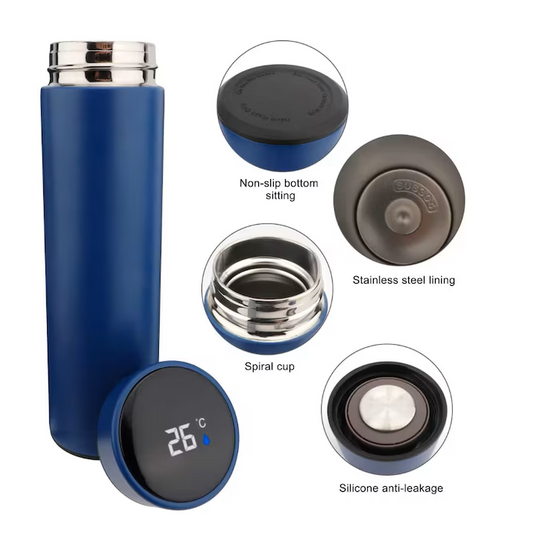 PACHET PROMOTIONAL !!! Compresor auto pentru SUV, camion, microbuz + Termos smart cu afisaj LCD, 0,5 litri - CADOU !!!