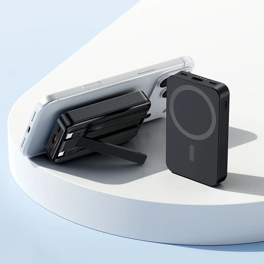 Acumulator magnetic 20.000 mAh + căști Bluetooth CADOU