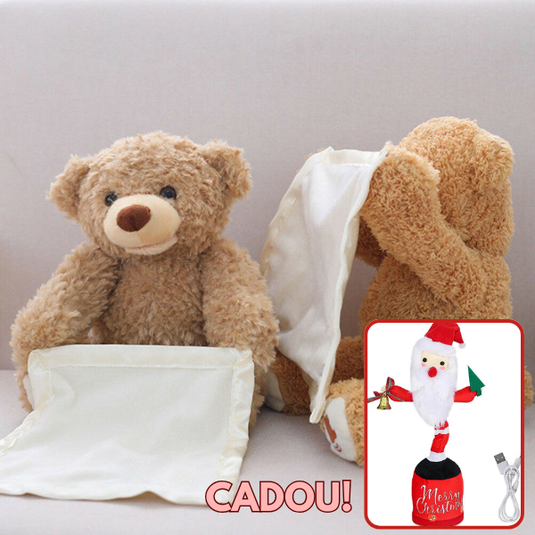 PACHET PROMOTIONAL !!! Jucarie Interactiva Ursuletul Cucu Bau + Mos Craciun Dansator canta si repeta ce aude - CADOU !!!