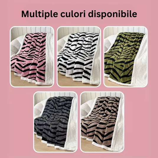 PACHET PROMOTIONAL !!! Patura Cocolino Groasa cu Blanita Sherpa 200x230cm + Aparat masaj picioare tip covoras cu Incarcare USB pentru electrostimulare 19 niveluri intensitate - CADOU !!!