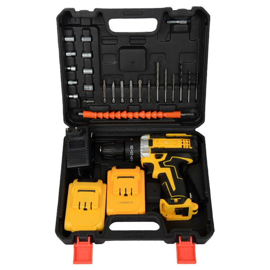 PACHET PROMOTIONAL !!! Trusa Bormasina cu percutie MDHL, 48V, 5Ah, 2 acumulatori, incarcator, 26 accesorii + Banda adeziva izolatoare din aluminiu, 5 cm x 5 m si O pereche manusi de lucru CADOU !!!