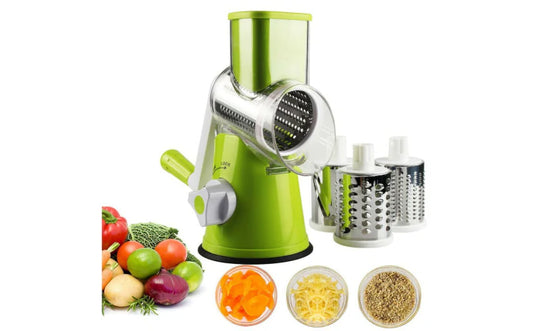 PACHET PROMO !!! Razatoare cu maner rotativ pentru legume, fructe, nuci sau alune + Suport organizator pentru bucatarie: burete, detergent si accesorii-CADOU !!!