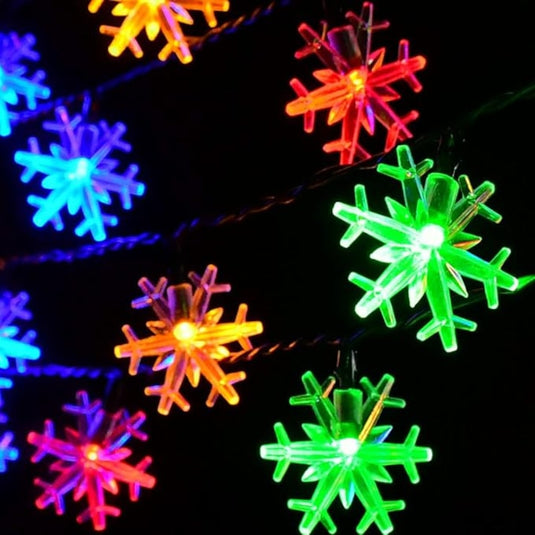 PACHET PROMOTIONAL !!! 2 + 1 GRATIS !!! Instalatie solara 3m cu 30 fulgi LED-multicolor