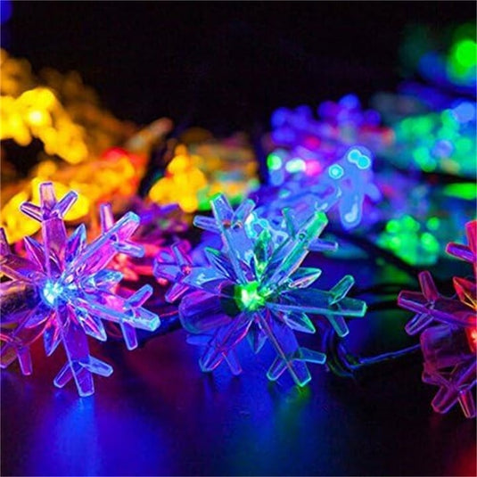 PACHET PROMOTIONAL !!! 2 + 1 GRATIS !!! Instalatie solara 3m cu 30 fulgi LED-multicolor