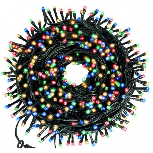 PACHET PROMOTIONAL !!! Brad Artificial verde, 150 CM + Instalatie liniara 100 LED-uri, 8 jocuri de lumini CADOU !!!