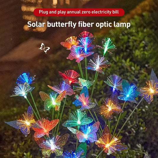 PACHET PROMOTIONAL - Lampa solara LED de gradina, model Fluturasi 3+1 GRATIS !!!