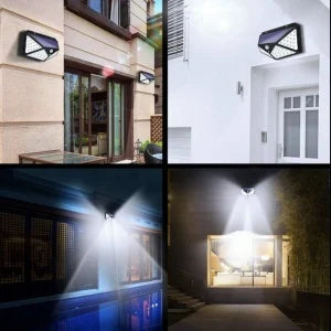 PACHET PROMOTIONAL !!! Lampa solara JORTAN cu senzor de miscare, 100 LED 5+1 GRATIS !!!