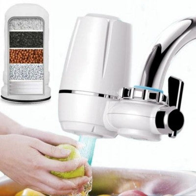 PACHET PROMOTIONAL !!! Filtru de apa pentru robinet, purifica si elimina clorul + Set 2 Cartuse rezerva pentru Filtru de apa robinet, purifica si elimina clorul   CADOU !!!