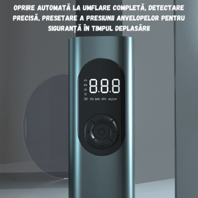 PACHET PROMOTIONAL - Compresor Auto Inteligent, 10 BAR/150PSI, LED si 4 Adaptoare + Creion auto marker pentru acoperirea zgarieturilor caroseriei auto si  Suport afisaj numar de telefon fixare parbriz   - CADOU !!!