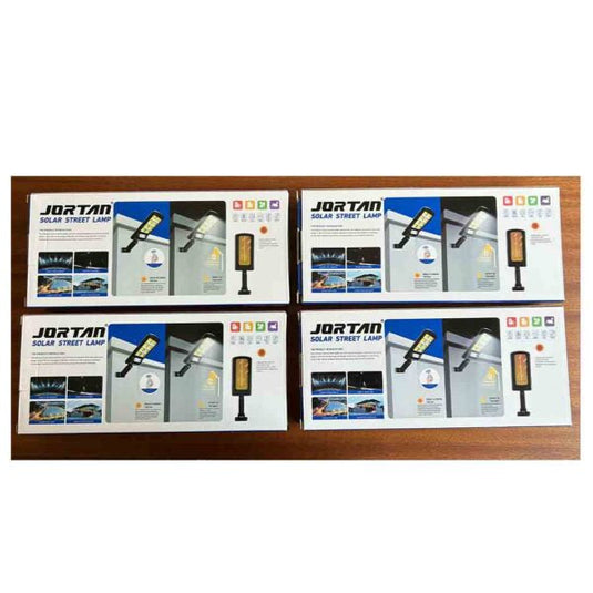 Pachet Promotional 3+1 GRATIS Lampi Incarcare Solara, Jortan 100W, 160 LED-uri COB, 8 celule, telecomanda inclusa