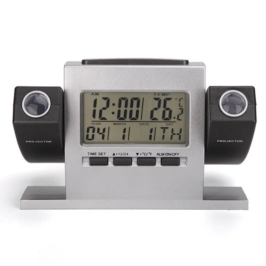PACHET PROMO !!! 1 + 1 GRATIS, Ceas electronic de birou, proiectie pe perete, alarma, afisaj temperatura !!!