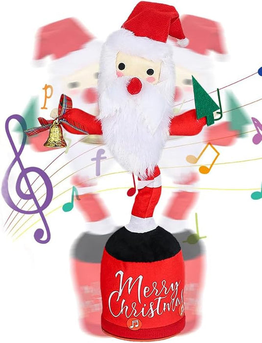 PACHET PROMOTIONAL !!! Jucarie Interactiva Ursuletul Cucu Bau + Mos Craciun Dansator canta si repeta ce aude - CADOU !!!