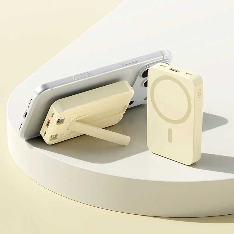 Acumulator magnetic 20.000 mAh + căști Bluetooth CADOU