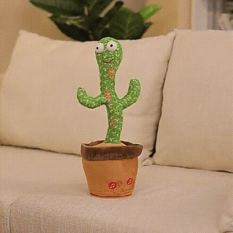 Pachet promotional Jucarie interactiva IEPURAS Peek-a-Boo + Jucarie CACTUS Dansator - CADOU !!!