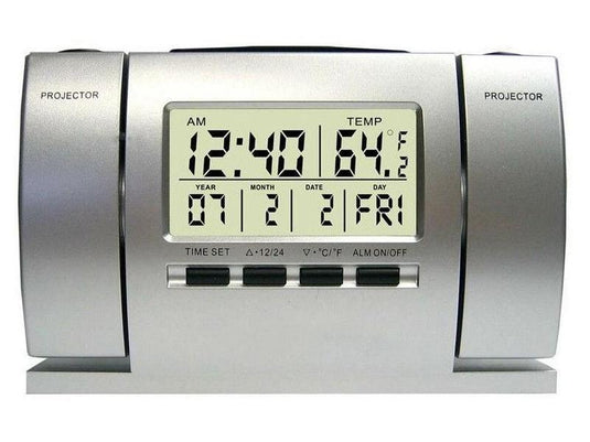 PACHET PROMO !!! 1 + 1 GRATIS, Ceas electronic de birou, proiectie pe perete, alarma, afisaj temperatura !!!