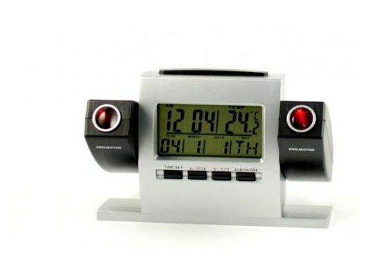PACHET PROMO !!! 1 + 1 GRATIS, Ceas electronic de birou, proiectie pe perete, alarma, afisaj temperatura !!!