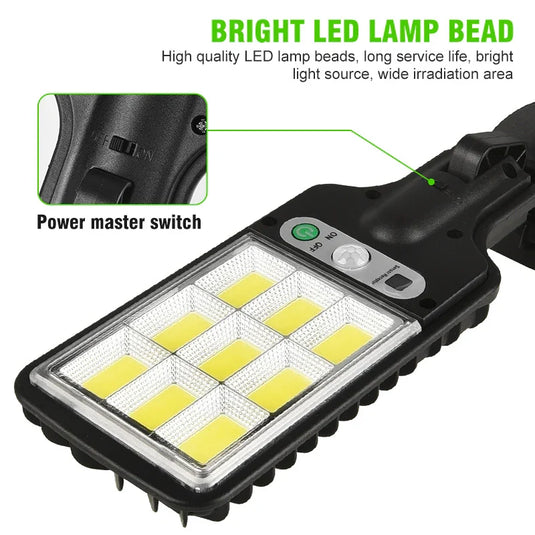 PACHET PROMOTIONAL !!! Lampa Solara Stradala LED COB 108, Senzor Miscare si Telecomanda 5 + 1 GRATIS !!!