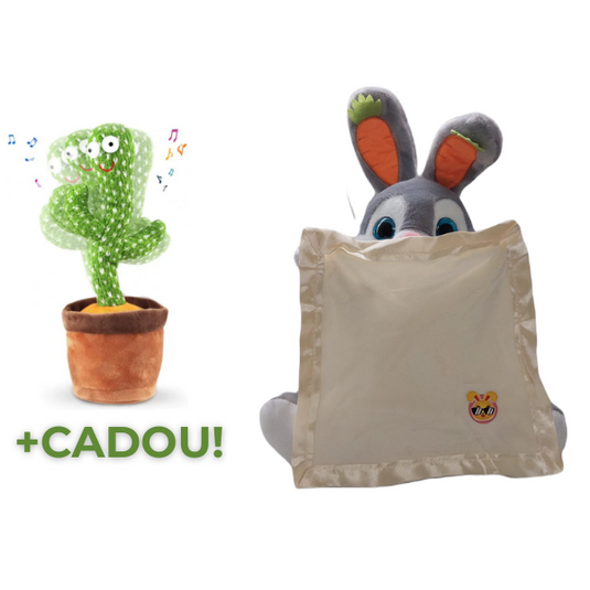 Pachet promotional Jucarie interactiva IEPURAS Peek-a-Boo + Jucarie CACTUS Dansator - CADOU !!!