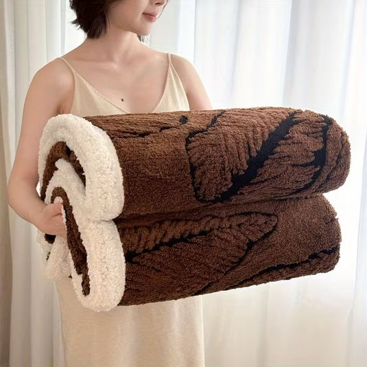 PACHET PROMOTIONAL !!! Patura Cocolino Groasa cu Blanita Sherpa 200x230cm + Aparat masaj picioare tip covoras cu Incarcare USB pentru electrostimulare 19 niveluri intensitate - CADOU !!!