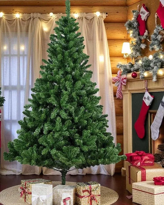 PACHET PROMOTIONAL !!! Brad Artificial verde, 150 CM + Instalatie liniara 100 LED-uri, 8 jocuri de lumini CADOU !!!