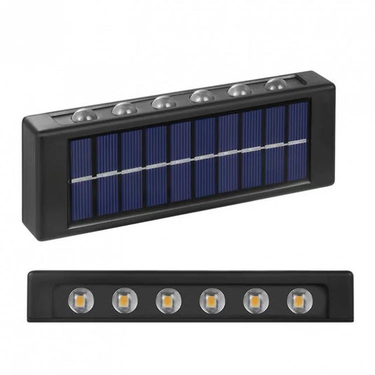 Pachet Promotional 2+2 GRATIS Lampi solare de perete cu iluminare sus si jos - 12 LED-uri