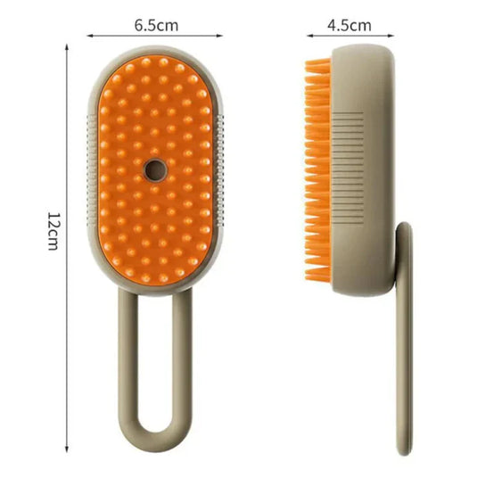 PACHET PROMO !!! Aparat Profesional De Tuns Animale, 8 in 1, 220V, 12w + Perie cu Abur pentru Animale de Companie, Indeparteaza Parul, Curatare,Maseaza , Maner Rotativ 360 - CADOU !!!