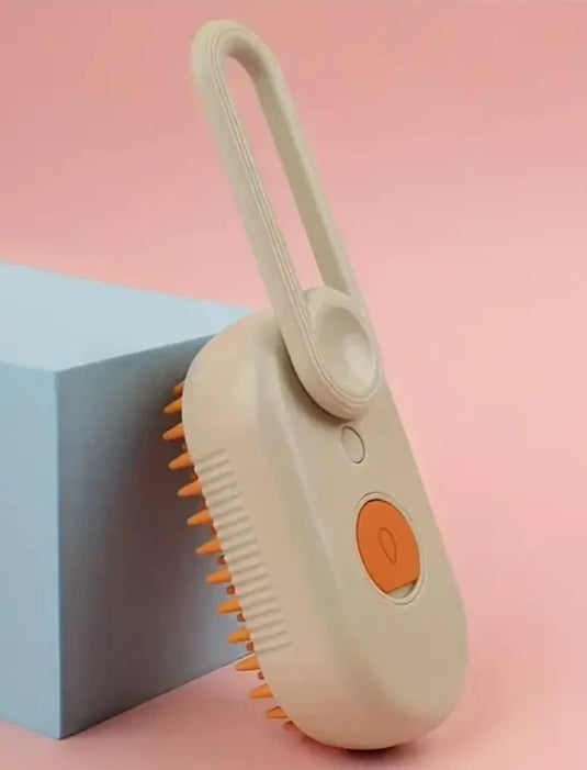 PACHET PROMO !!! Aparat Profesional De Tuns Animale, 8 in 1, 220V, 12w + Perie cu Abur pentru Animale de Companie, Indeparteaza Parul, Curatare,Maseaza , Maner Rotativ 360 - CADOU !!!
