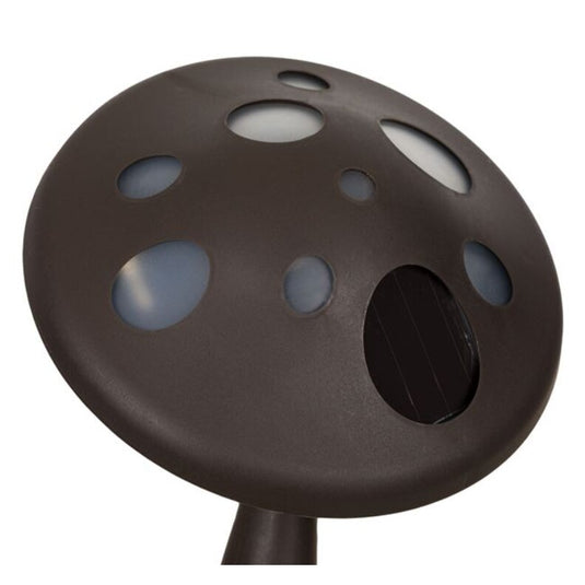 PACHET PROMO !!! Lampa Led Solara, Design Ciuperca, Plastic, Negru, 27 cm + 2 x Lampa solara 100 led-uri cu senzor de miscare GRATIS !!!