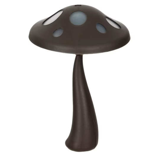PACHET PROMO !!! Lampa Led Solara, Design Ciuperca, Plastic, Negru, 27 cm + 2 x Lampa solara 100 led-uri cu senzor de miscare GRATIS !!!