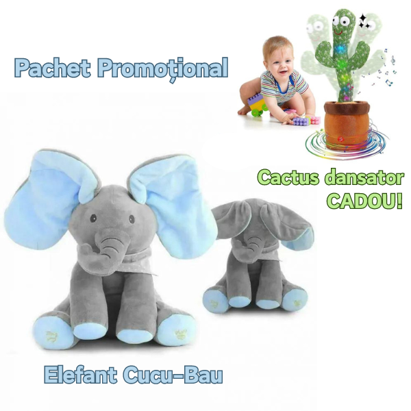 Elefant Cucu-Bau interactiv + cactus dansator CADOU