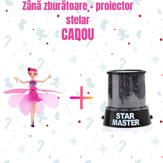 Mini Zana Zburatoare + Proiector stelar cadou