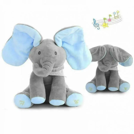 Pachet promotional Jucarie interactiva Elefant Cucu Bau + Proiector StarMaster cu stelute multicolore CADOU