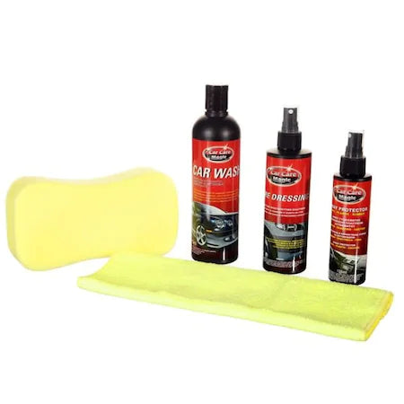 PACHET PROMO!!! Kit pentru intretinere auto Car Care Magic, 5 piese + SPRAY pentru tapiterie CADOU !!!