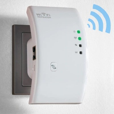PACHET PROMO !!! Amplificator wifi, dubleaza semnalul wireless pentru internet in zone fara semnal + Banda 300 led 5m cu telecomanda CADOU !!!