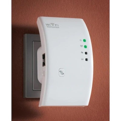 PACHET PROMO !!! Amplificator wifi, dubleaza semnalul wireless pentru internet in zone fara semnal + Banda 300 led 5m cu telecomanda CADOU !!!