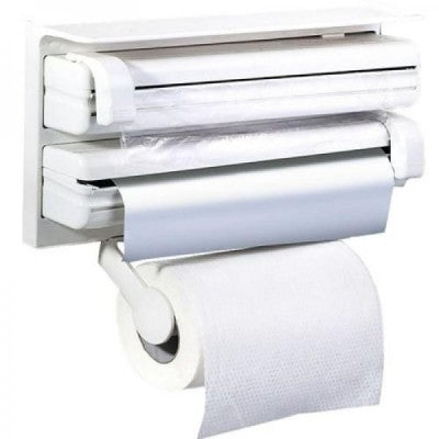 PACHET PROMO-Triplu dispenser de bucatarie + Organizator bucatarie: burete, detergent si accesorii CADOU !!!