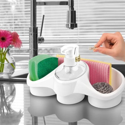 Dozator pentru detergent cu suport pentru burete